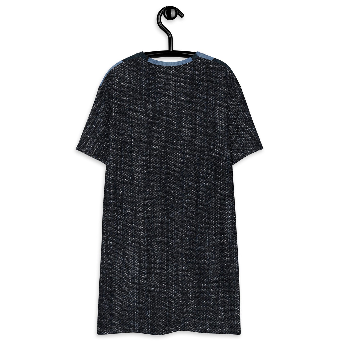 Stretch Denim Patchwork T-Shirt Dress