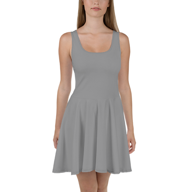 Woke Creations AthFashion Solid Fit-n-Flare Dress