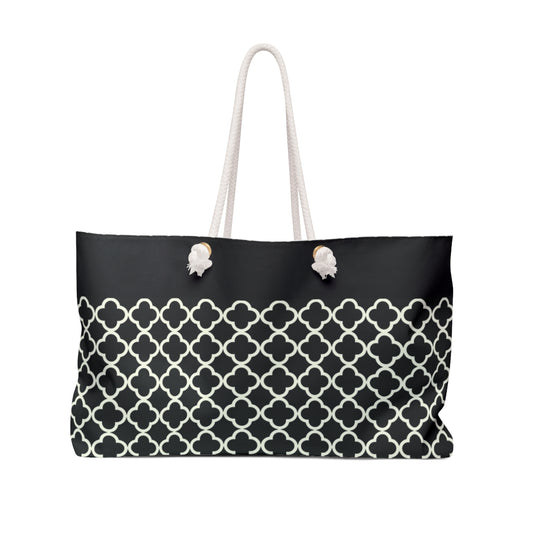 Woke Creations Oversized Status Print Beach Tote Bag