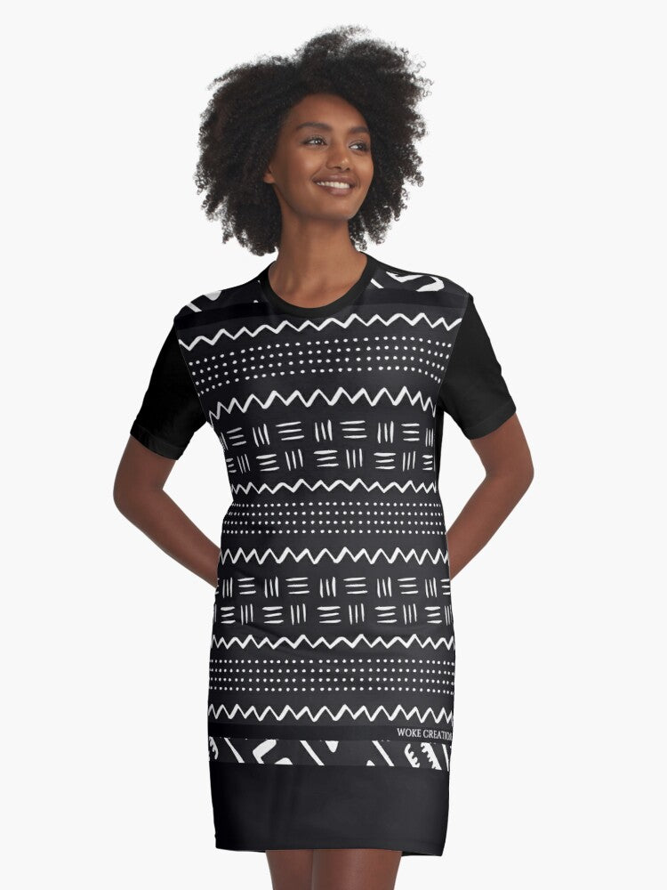 Woke Creations Culture Print T-Shirt Dress