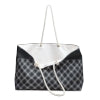 Woke Creations Oversized Status Print Beach Tote Bag