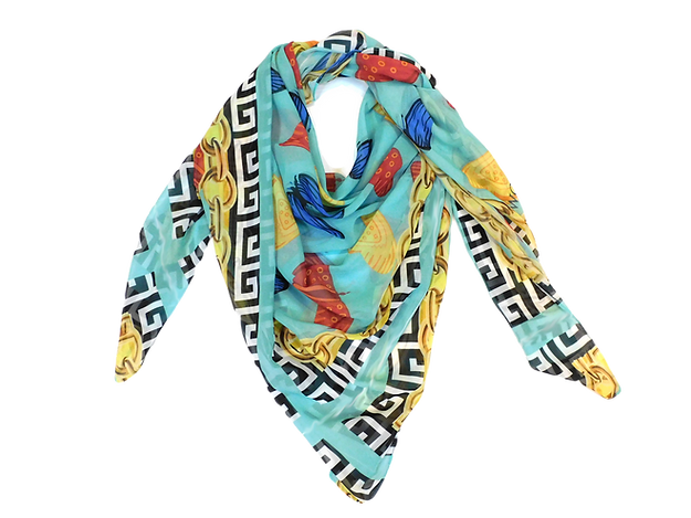 Butterfly in Chains Print Scarf