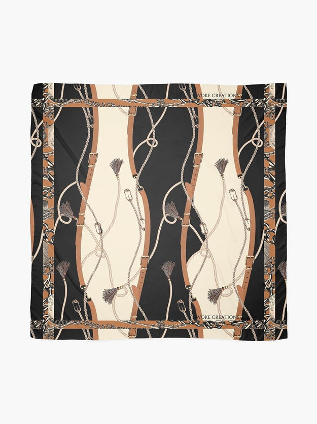 Woke Creations Equestrian Print Scarf