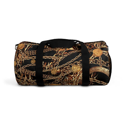 Tiger and Chains Luxe Print Duffel Bag