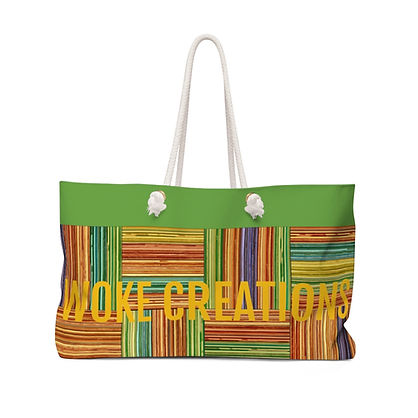 Woke Creations Royal Kente Weekender Tote Bag