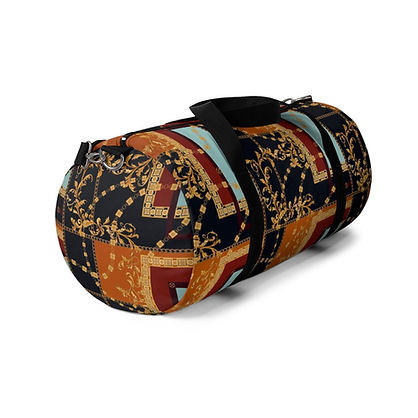 Woke Creations Luxe Graphic Scarf Print Duffel Bag